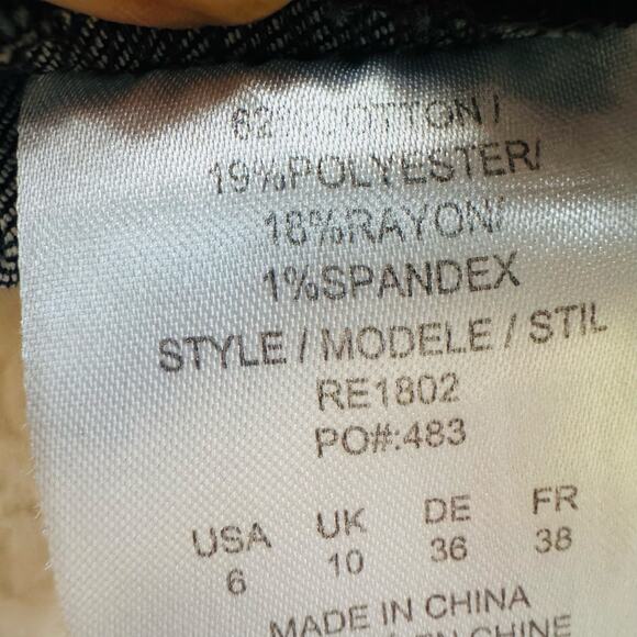 REKUCCI Womens Pull-on Bootcut Denim Cotton Jeans with real pockets Size 6 - Picture 13 of 16